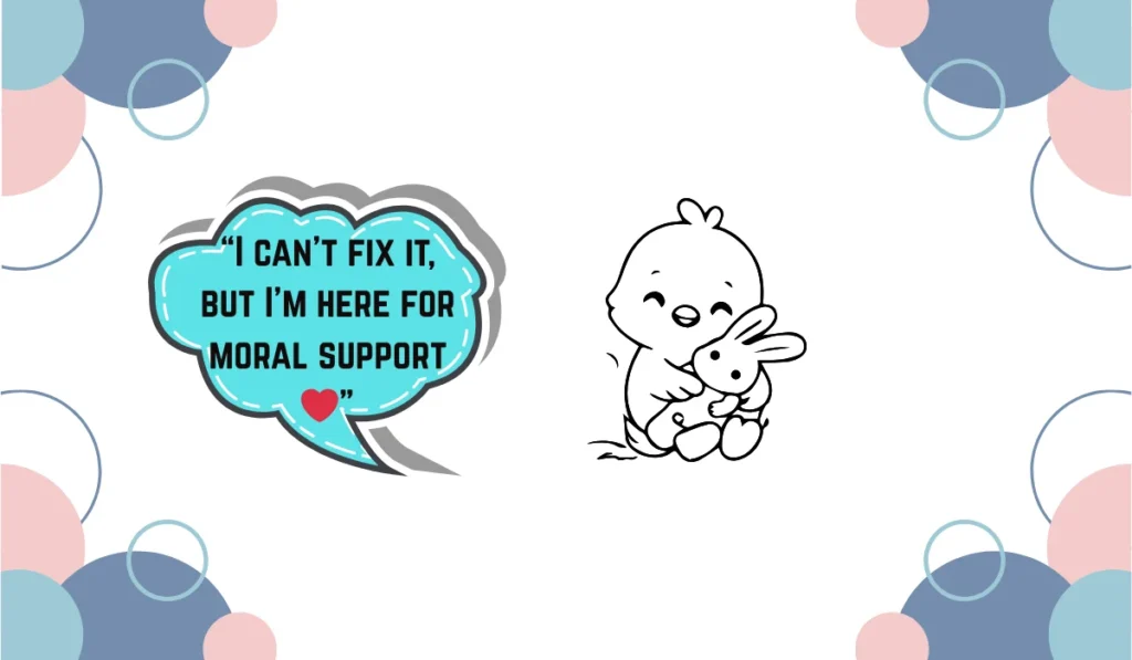 moral support meaning