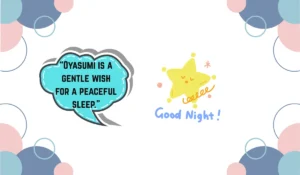 oyasumi meaning