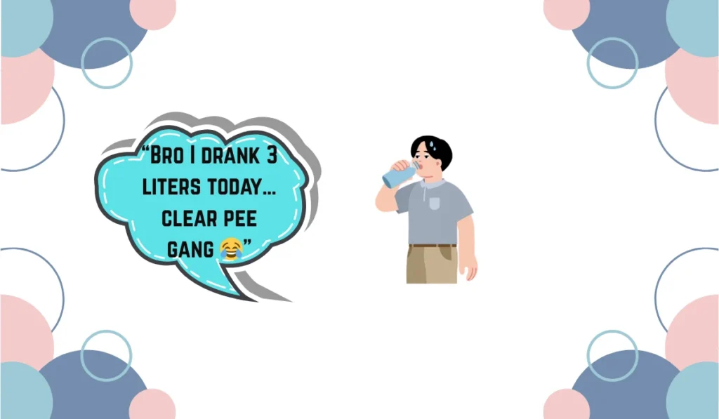 clear pee meaning